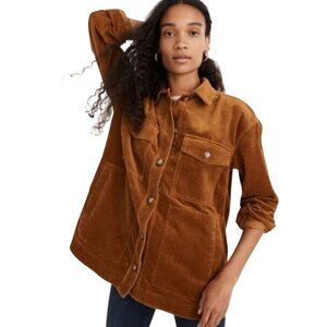 Madewell NWT Corduroy Yorkway Shirt Jacket Antique Gold Size 1x